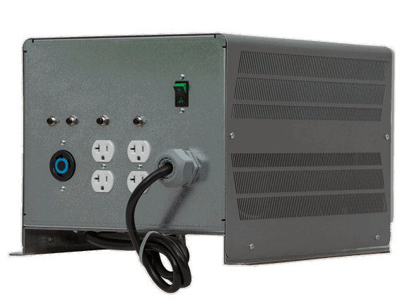 Back and Side View - NXT Power Integrity Single-Phase Power Conditioner